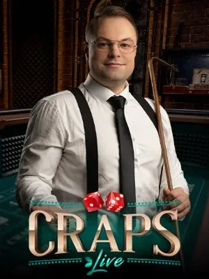 Craps, jogo ao vivo da Evolution